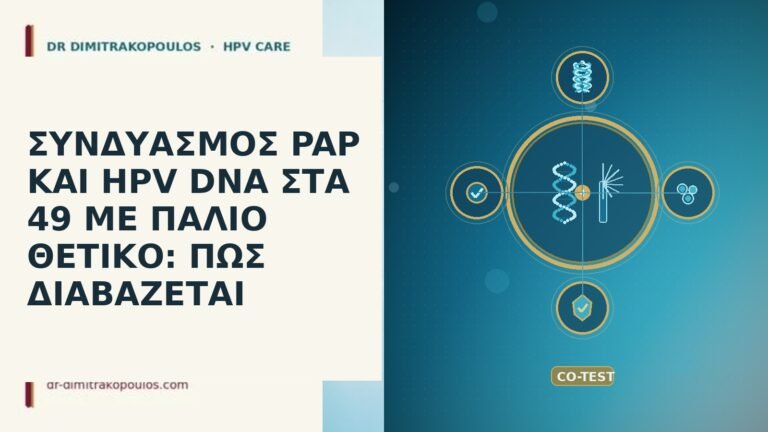 ΣΥΝΔΥΑΣΜΟΣ PAP ΚΑΙ HPV DNA ΣΤΑ 49 ΜΕ ΠΑΛΙΟ ΘΕΤΙΚΟ: