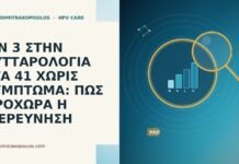 CIN 3 ΣΤΗΝ ΚΥΤΤΑΡΟΛΟΓΙΑ ΣΤΑ 41 ΧΩΡΙΣ ΣΥΜΠΤΩΜΑ: ΠΩΣ ΠΡΟΧΩΡΑ