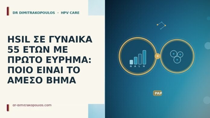 HSIL ΣΕ ΓΥΝΑΙΚΑ 55 ΕΤΩΝ ΜΕ ΠΡΩΤΟ ΕΥΡΗΜΑ: ΠΟΙΟ ΕΙΝΑΙ