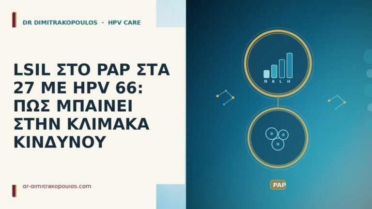 LSIL ΣΤΟ PAP ΣΤΑ 27 ΜΕ HPV 66: ΠΩΣ ΜΠΑΙΝΕΙ