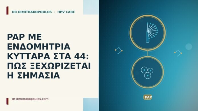 PAP ΜΕ ΕΝΔΟΜΗΤΡΙΑ ΚΥΤΤΑΡΑ ΣΤΑ 44: ΠΩΣ ΞΕΧΩΡΙΖΕΤΑΙ Η ΣΗΜΑΣΙΑ