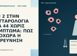 CIN 2 ΣΤΗΝ ΚΥΤΤΑΡΟΛΟΓΙΑ ΣΤΑ 44 ΧΩΡΙΣ ΣΥΜΠΤΩΜΑ: ΠΩΣ ΠΡΟΧΩΡΑ