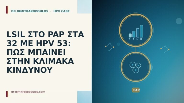 LSIL ΣΤΟ PAP ΣΤΑ 32 ΜΕ HPV 53: ΠΩΣ ΜΠΑΙΝΕΙ
