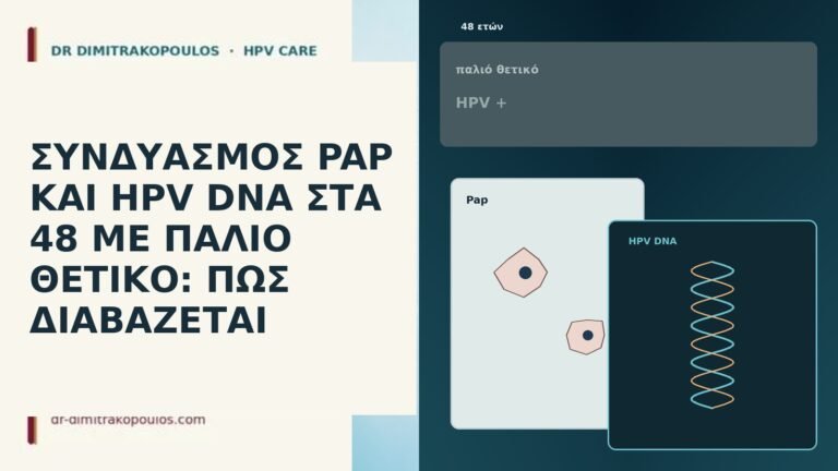ΣΥΝΔΥΑΣΜΟΣ PAP ΚΑΙ HPV DNA ΣΤΑ 48 ΜΕ ΠΑΛΙΟ ΘΕΤΙΚΟ: