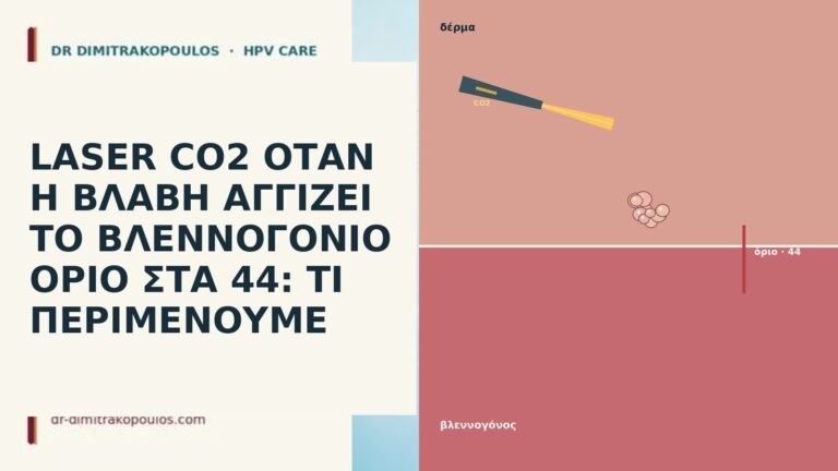 LASER CO2 ΟΤΑΝ Η ΒΛΑΒΗ ΑΓΓΙΖΕΙ ΤΟ ΒΛΕΝΝΟΓΟΝΙΟ ΟΡΙΟ ΣΤΑ