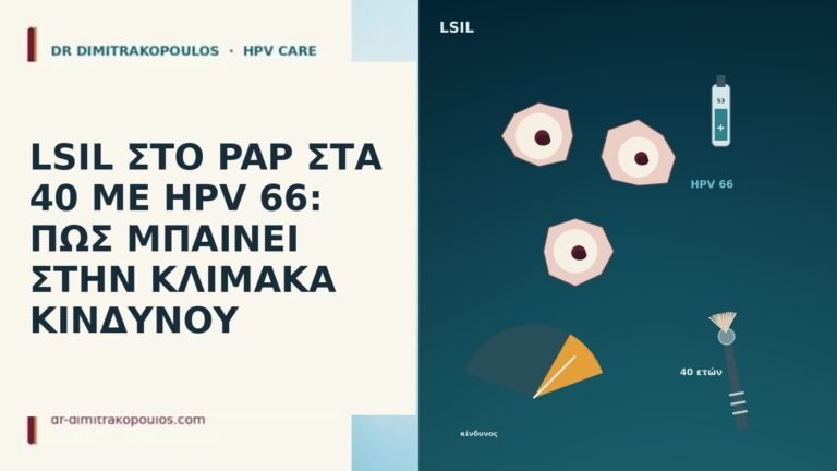 LSIL ΣΤΟ PAP ΣΤΑ 40 ΜΕ HPV 66: ΠΩΣ ΜΠΑΙΝΕΙ