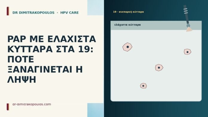 PAP ΜΕ ΕΛΑΧΙΣΤΑ ΚΥΤΤΑΡΑ ΣΤΑ 19: ΠΟΤΕ ΞΑΝΑΓΙΝΕΤΑΙ Η ΛΗΨΗ