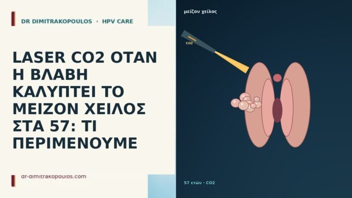 LASER CO2 ΟΤΑΝ Η ΒΛΑΒΗ ΚΑΛΥΠΤΕΙ ΤΟ ΜΕΙΖΟΝ ΧΕΙΛΟΣ ΣΤΑ 57: ΤΙ ΠΕΡΙΜΕΝΟΥΜΕ LASER CO2 ΟΤΑΝ Η ΒΛΑΒΗ ΚΑΛΥΠΤΕΙ ΤΟ ΜΕΙΖΟΝ ΧΕΙΛΟΣ ΣΤΑ
