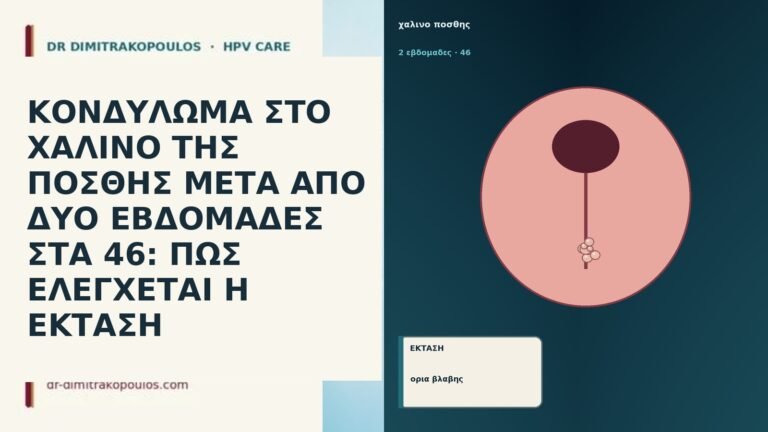 ΚΟΝΔΥΛΩΜΑ ΣΤΟ ΧΑΛΙΝΟ ΤΗΣ ΠΟΣΘΗΣ ΜΕΤΑ ΑΠΟ ΔΥΟ ΕΒΔΟΜΑΔΕΣ ΣΤΑ