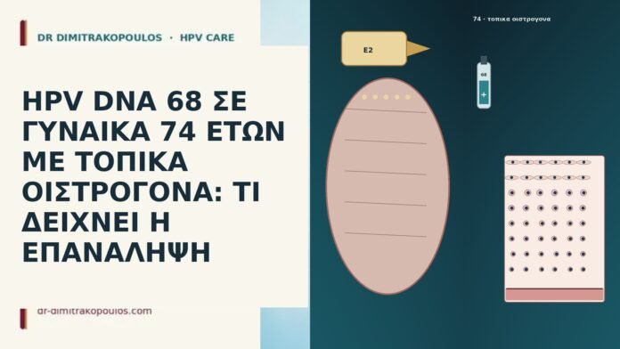 HPV DNA 68 ΣΕ ΓΥΝΑΙΚΑ 74 ΕΤΩΝ ΜΕ ΤΟΠΙΚΑ ΟΙΣΤΡΟΓΟΝΑ: