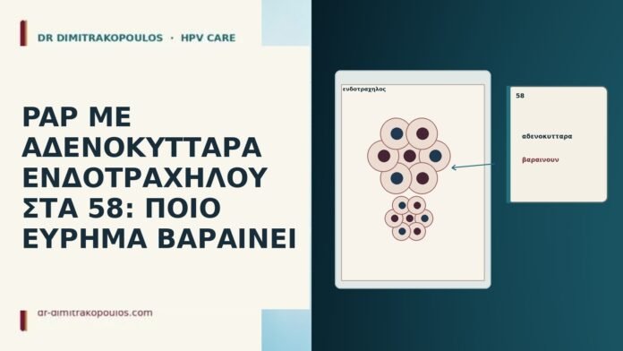 PAP ΜΕ ΑΔΕΝΟΚΥΤΤΑΡΑ ΕΝΔΟΤΡΑΧΗΛΟΥ ΣΤΑ 58: ΠΟΙΟ ΕΥΡΗΜΑ ΒΑΡΑΙΝΕΙ PAP ΜΕ ΑΔΕΝΟΚΥΤΤΑΡΑ ΕΝΔΟΤΡΑΧΗΛΟΥ ΣΤΑ 58: ΠΟΙΟ ΕΥΡΗΜΑ ΒΑΡΑΙΝΕΙ