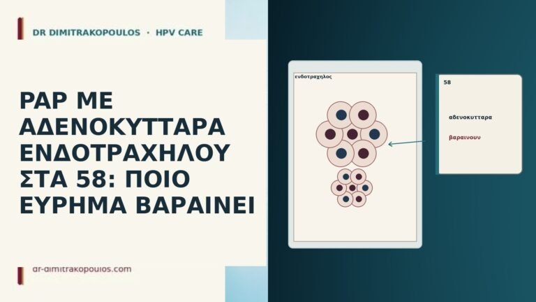 PAP ΜΕ ΑΔΕΝΟΚΥΤΤΑΡΑ ΕΝΔΟΤΡΑΧΗΛΟΥ ΣΤΑ 58: ΠΟΙΟ ΕΥΡΗΜΑ ΒΑΡΑΙΝΕΙ
