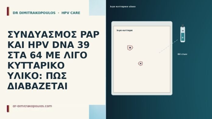 ΣΥΝΔΥΑΣΜΟΣ PAP ΚΑΙ HPV DNA 39 ΣΤΑ 64 ΜΕ ΛΙΓΟ