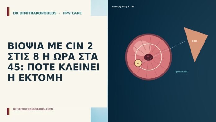 ΒΙΟΨΙΑ ΜΕ CIN 2 ΣΤΙΣ 8 Η ΩΡΑ ΣΤΑ 45: