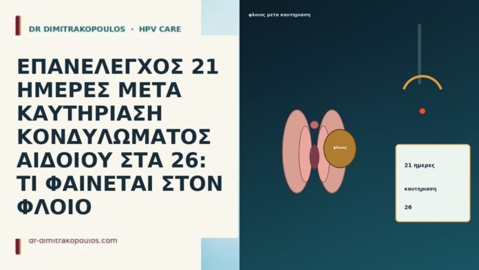 ΕΠΑΝΕΛΕΓΧΟΣ 21 ΗΜΕΡΕΣ ΜΕΤΑ ΚΑΥΤΗΡΙΑΣΗ ΚΟΝΔΥΛΩΜΑΤΟΣ ΑΙΔΟΙΟΥ ΣΤΑ 26: ΤΙ