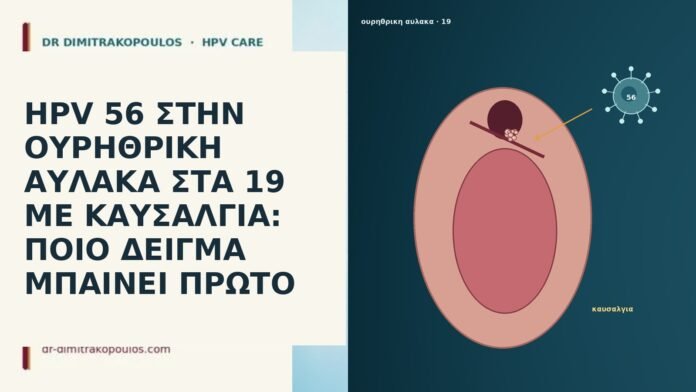 HPV 56 ΣΤΗΝ ΟΥΡΗΘΡΙΚΗ ΑΥΛΑΚΑ ΣΤΑ 19 ΜΕ ΚΑΥΣΑΛΓΙΑ: ΠΟΙΟ