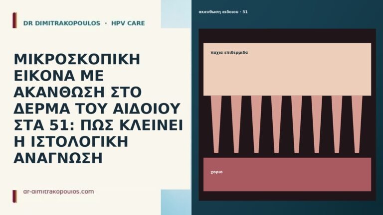 ΜΙΚΡΟΣΚΟΠΙΚΗ ΕΙΚΟΝΑ ΜΕ ΑΚΑΝΘΩΣΗ ΣΤΟ ΔΕΡΜΑ ΤΟΥ ΑΙΔΟΙΟΥ ΣΤΑ 51: