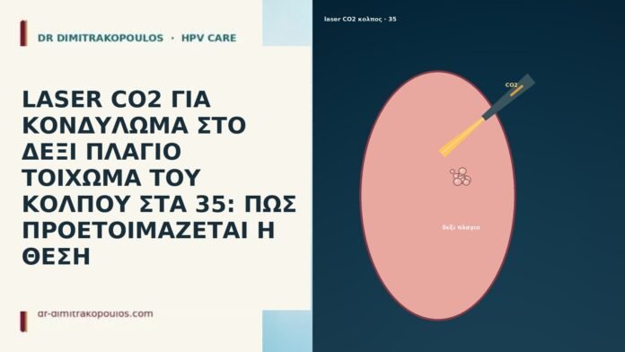LASER CO2 ΓΙΑ ΚΟΝΔΥΛΩΜΑ ΣΤΟ ΔΕΞΙ ΠΛΑΓΙΟ ΤΟΙΧΩΜΑ ΤΟΥ ΚΟΛΠΟΥ