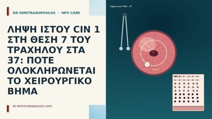 ΛΗΨΗ ΙΣΤΟΥ CIN 1 ΣΤΗ ΘΕΣΗ 7 ΤΟΥ ΤΡΑΧΗΛΟΥ ΣΤΑ