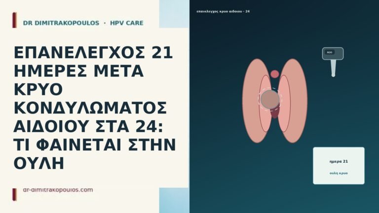 ΕΠΑΝΕΛΕΓΧΟΣ 21 ΗΜΕΡΕΣ ΜΕΤΑ ΚΡΥΟ ΚΟΝΔΥΛΩΜΑΤΟΣ ΑΙΔΟΙΟΥ ΣΤΑ 24: ΤΙ