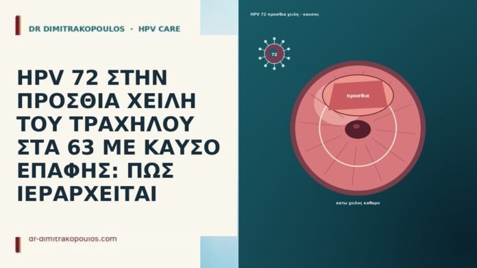 HPV 72 ΣΤΗΝ ΠΡΟΣΘΙΑ ΧΕΙΛΗ ΤΟΥ ΤΡΑΧΗΛΟΥ ΣΤΑ 63 ΜΕ