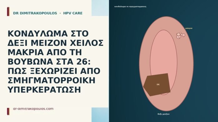 ΚΟΝΔΥΛΩΜΑ ΣΤΟ ΔΕΞΙ ΜΕΙΖΟΝ ΧΕΙΛΟΣ ΜΑΚΡΙΑ ΑΠΟ ΤΗ ΒΟΥΒΩΝΑ ΣΤΑ 26: ΠΩΣ ΞΕΧΩΡΙΖΕΙ ΑΠΟ ΣΜΗΓΜΑΤΟΡΡΟΙΚΗ ΥΠΕΡΚΕΡΑΤΩΣΗ ΚΟΝΔΥΛΩΜΑ ΣΤΟ ΔΕΞΙ ΜΕΙΖΟΝ ΧΕΙΛΟΣ ΜΑΚΡΙΑ ΑΠΟ ΤΗ ΒΟΥΒΩΝΑ ΣΤΑ