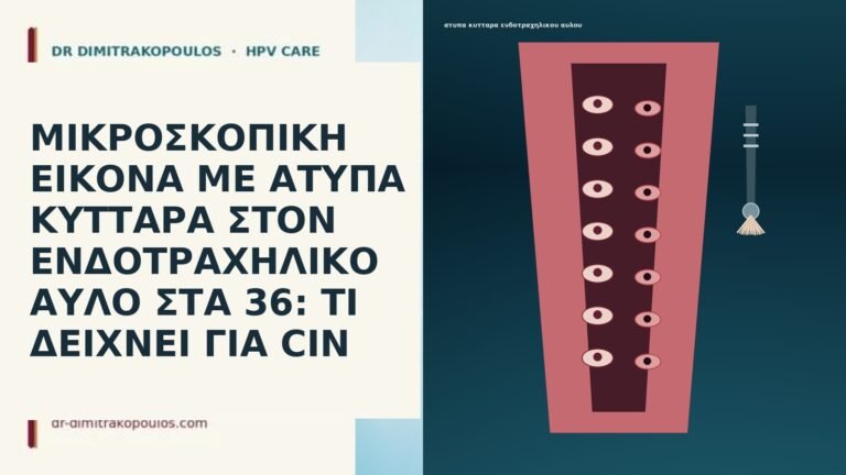 ΜΙΚΡΟΣΚΟΠΙΚΗ ΕΙΚΟΝΑ ΜΕ ΑΤΥΠΑ ΚΥΤΤΑΡΑ ΣΤΟΝ ΕΝΔΟΤΡΑΧΗΛΙΚΟ ΑΥΛΟ ΣΤΑ 36: