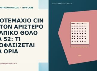 ΙΣΤΟΤΕΜΑΧΙΟ CIN 2 ΣΤΟΝ ΑΡΙΣΤΕΡΟ ΚΟΛΠΙΚΟ ΘΟΛΟ ΣΤΑ 52: ΤΙ ΑΠΟΦΑΣΙΖΕΤΑΙ ΣΤΑ ΟΡΙΑ ΙΣΤΟΤΕΜΑΧΙΟ CIN 2 ΣΤΟΝ ΑΡΙΣΤΕΡΟ ΚΟΛΠΙΚΟ ΘΟΛΟ ΣΤΑ 52: ΤΙ