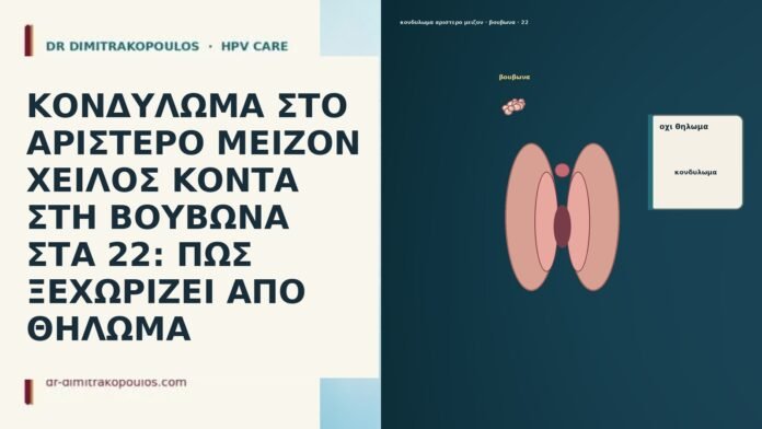 ΚΟΝΔΥΛΩΜΑ ΣΤΟ ΑΡΙΣΤΕΡΟ ΜΕΙΖΟΝ ΧΕΙΛΟΣ ΚΟΝΤΑ ΣΤΗ ΒΟΥΒΩΝΑ ΣΤΑ 22: