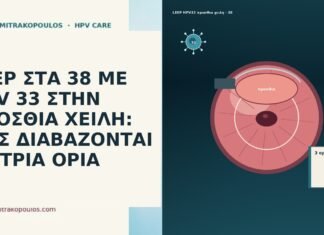 LEEP ΣΤΑ 38 ΜΕ HPV 33 ΣΤΗΝ ΠΡΟΣΘΙΑ ΧΕΙΛΗ: ΠΩΣ ΔΙΑΒΑΖΟΝΤΑΙ ΤΑ ΤΡΙΑ ΟΡΙΑ LEEP ΣΤΑ 38 ΜΕ HPV 33 ΣΤΗΝ ΠΡΟΣΘΙΑ ΧΕΙΛΗ: ΠΩΣ