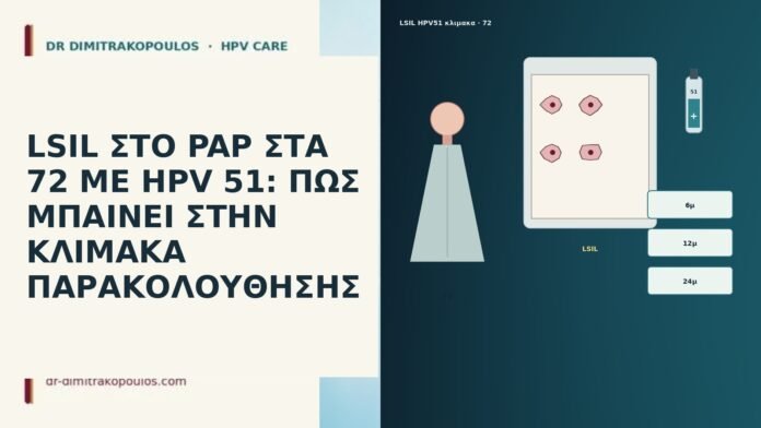 LSIL ΣΤΟ PAP ΣΤΑ 72 ΜΕ HPV 51: ΠΩΣ ΜΠΑΙΝΕΙ