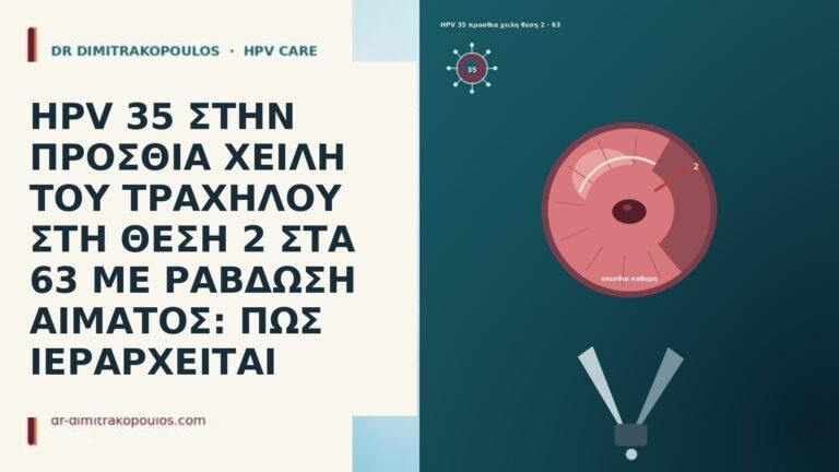 HPV 35 ΣΤΗΝ ΠΡΟΣΘΙΑ ΧΕΙΛΗ ΤΟΥ ΤΡΑΧΗΛΟΥ ΣΤΗ ΘΕΣΗ 2