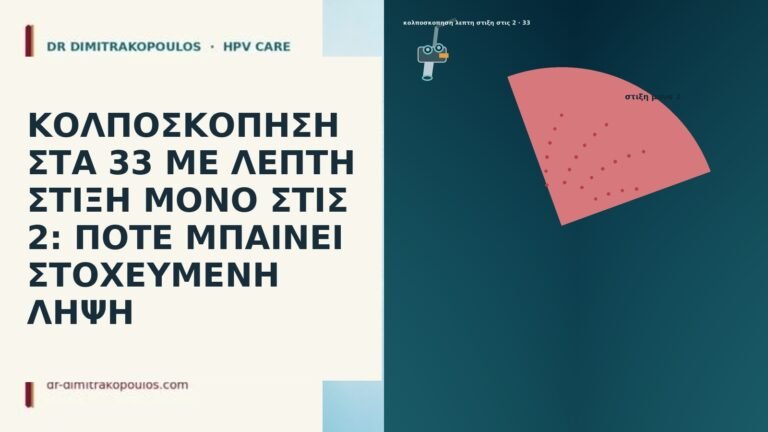 ΚΟΛΠΟΣΚΟΠΗΣΗ ΣΤΑ 33 ΜΕ ΛΕΠΤΗ ΣΤΙΞΗ ΜΟΝΟ ΣΤΙΣ 2: ΠΟΤΕ