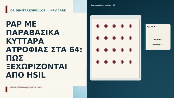 PAP ΜΕ ΠΑΡΑΒΑΣΙΚΑ ΚΥΤΤΑΡΑ ΑΤΡΟΦΙΑΣ ΣΤΑ 64: ΠΩΣ ΞΕΧΩΡΙΖΟΝΤΑΙ ΑΠΟ HSIL PAP ΜΕ ΠΑΡΑΒΑΣΙΚΑ ΚΥΤΤΑΡΑ ΑΤΡΟΦΙΑΣ ΣΤΑ 64: ΠΩΣ ΞΕΧΩΡΙΖΟΝΤΑΙ ΑΠΟ