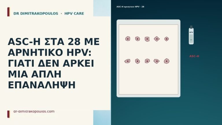 ASC-H ΣΤΑ 28 ΜΕ ΑΡΝΗΤΙΚΟ HPV: ΓΙΑΤΙ ΔΕΝ ΑΡΚΕΙ ΜΙΑ