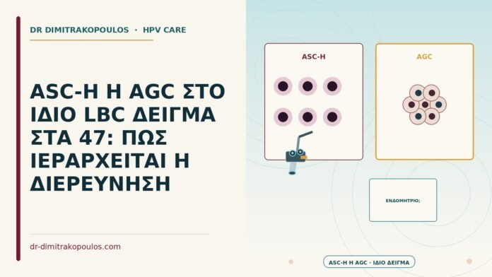 ASC-H Η AGC ΣΤΟ ΙΔΙΟ LBC ΔΕΙΓΜΑ ΣΤΑ 47: ΠΩΣ ΙΕΡΑΡΧΕΙΤΑΙ Η ΔΙΕΡΕΥΝΗΣΗ ASC-H ή AGC στο ίδιο δείγμα