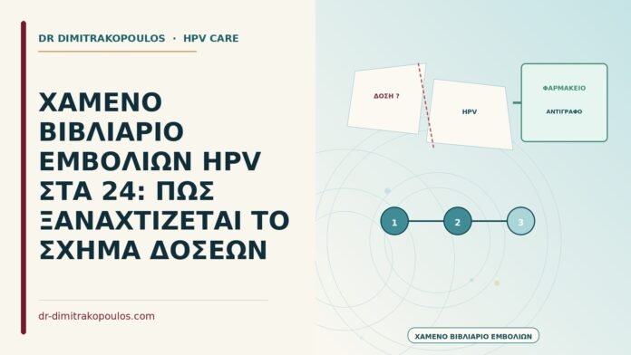 χαμένο βιβλιάριο εμβολίων HPV