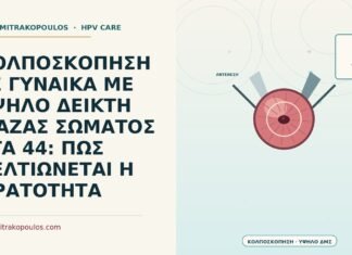 ΚΟΛΠΟΣΚΟΠΗΣΗ ΣΕ ΓΥΝΑΙΚΑ ΜΕ ΥΨΗΛΟ ΔΕΙΚΤΗ ΜΑΖΑΣ ΣΩΜΑΤΟΣ ΣΤΑ 44: ΠΩΣ ΒΕΛΤΙΩΝΕΤΑΙ Η ΟΡΑΤΟΤΗΤΑ κολποσκόπηση με υψηλό ΔΜΣ