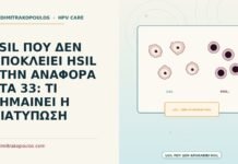 LSIL ΠΟΥ ΔΕΝ ΑΠΟΚΛΕΙΕΙ HSIL ΣΤΗΝ ΑΝΑΦΟΡΑ ΣΤΑ 33: ΤΙ ΣΗΜΑΙΝΕΙ Η ΔΙΑΤΥΠΩΣΗ LSIL που δεν αποκλείει HSIL