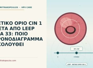 ΘΕΤΙΚΟ ΟΡΙΟ CIN 1 ΜΕΤΑ ΑΠΟ LEEP ΣΤΑ 33: ΠΟΙΟ ΧΡΟΝΟΔΙΑΓΡΑΜΜΑ ΑΚΟΛΟΥΘΕΙ θετικό όριο CIN 1 μετά από LEEP