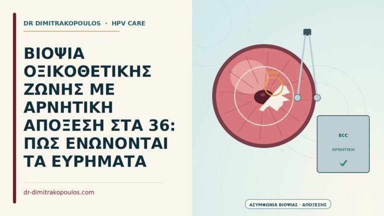 ασυμφωνία βιοψίας και απόξεσης
