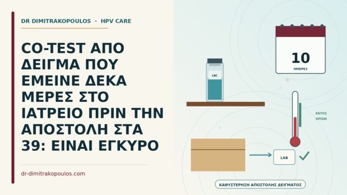 καθυστέρηση αποστολής δείγματος