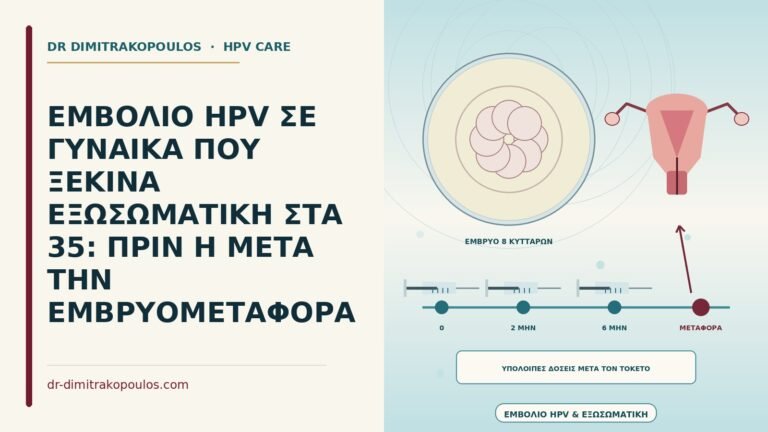 εμβόλιο HPV πριν από εξωσωματική