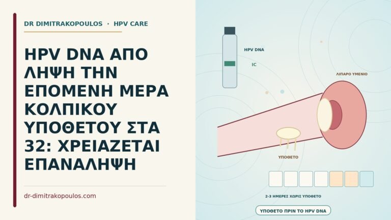 κολπικό υπόθετο πριν το τεστ