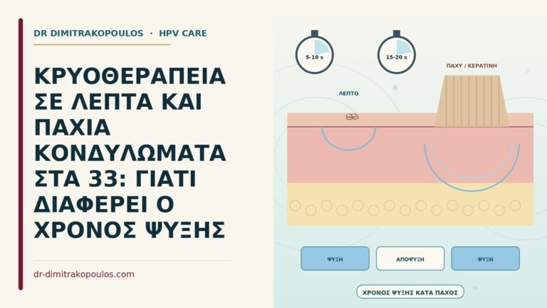 χρόνος ψύξης στην κρυοθεραπεία