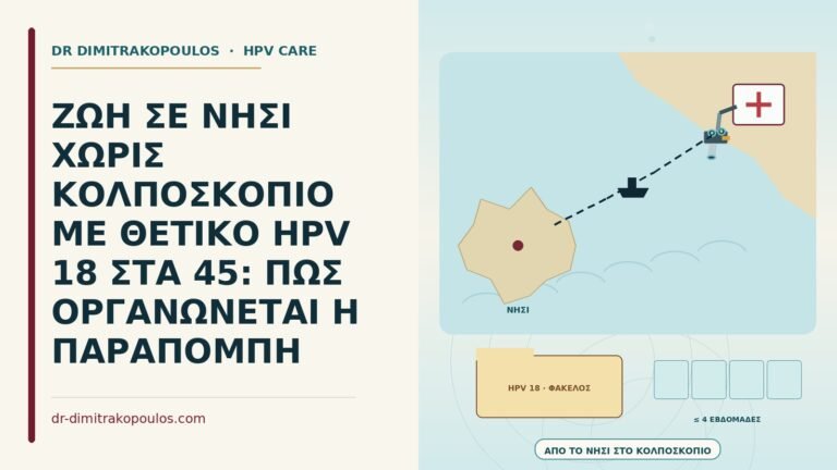 παραπομπή για κολποσκόπηση από νησί