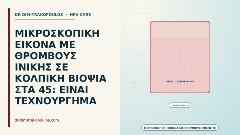 θρόμβοι ινικής σε κολπική βιοψία