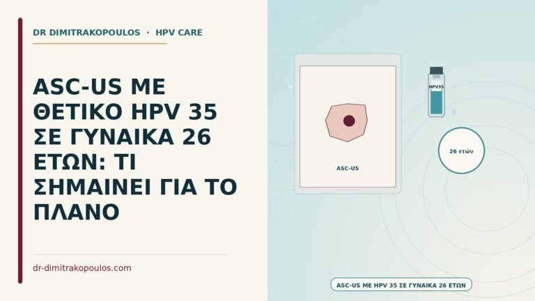 ASC-US με HPV 35 σε νέα γυναίκα