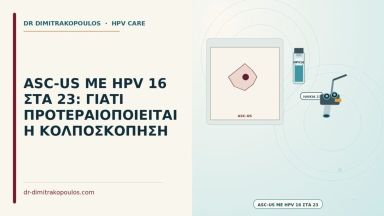 ASC-US με HPV 16 στα 23
