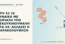 HPV 51 ΣΕ ΓΥΝΑΙΚΑ ΜΕ ΨΩΡΙΑΣΗ ΥΠΟ ΣΕΚΟΥΚΙΝΟΥΜΑΠΗ ΣΤΑ 43: ΑΛΛΑΖΕΙ Η ΠΑΡΑΚΟΛΟΥΘΗΣΗ HPV υπό σεκουκινουμάμπη για ψωρίαση
